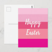 ハッピーイースターキャンディカラーズフラットカード ポストカード (正面/裏面)