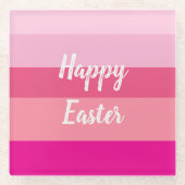 ハッピーイースターキャンディカラー装飾用クッション ガラスコースター (正面)