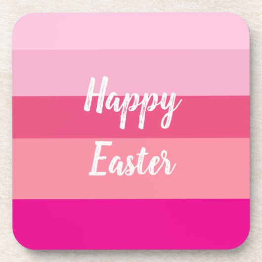 ハッピーイースターキャンディカラー装飾用クッション コースター (正面)