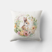 ハッピーイースターキュートイースターバニー装飾用クッション クッション (裏面)