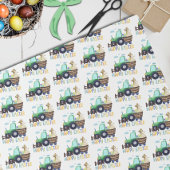 ハッピーイースターキュートトラクター ラッピングペーパー