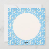 ハッピーイースターキュートバニーイースターエッグ狩りパーティー シーズンカード (裏面)