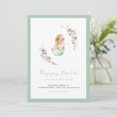 ハッピーイースターキュートバニーニューホームアナウンスメント 案内状 (スタンド正面)