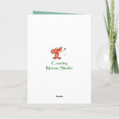 ハッピーイースターキュートバニー素晴らし孫娘ホリダ シーズンカード (裏面)