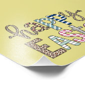 ハッピーイースターキュートフローラバニー春ヒョウ フォトプリント            (角)