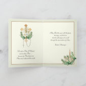 ハッピーイースターキリストは復活した祈りの言葉 シーズンカード (内部)