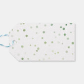 ハッピーイースターギフトラベルイースターバニーとイースターエッグ ギフトタグ (裏面横)