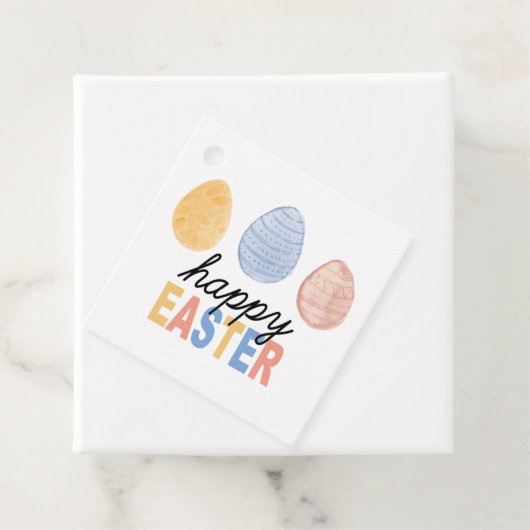 ハッピーイースターギフトラベル、イースター卵メッセージカード、 フェイバータグ (インサイチュ)