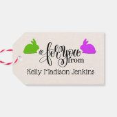 ハッピーイースターギフトラベル ギフトタグ (裏面横)