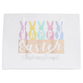ハッピーイースタークラフトギフトトートforブティック ラージペーパーバッグ (正面)