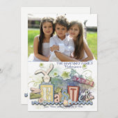 ハッピーイースタークラフトスタイルフォトカード シーズンカード (正面/裏面)