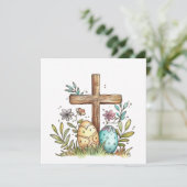 ハッピーイースタークリスチャンカード、イースターエッグクロス シーズンカード (スタンド正面)