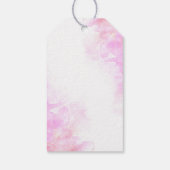 ハッピーイースタークロスピンクフローラ蘭の花 ギフトタグ (裏面)