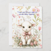 ハッピーイースターグランドドーターバニーラム シーズンカード (裏面)