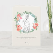 ハッピーイースターグランマバニーフローラボホココナッツ シーズンカード (裏面)