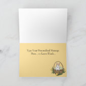 ハッピーイースターグリーティングカーカスタムドバニーカード シーズンカード (内部)