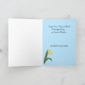 ハッピーイースターグリーティングカーカスタムドバニーカード シーズンカード (内部)