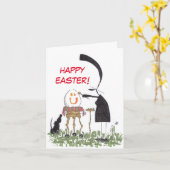 ハッピーイースターグリーティングカード カード (黄色い花)
