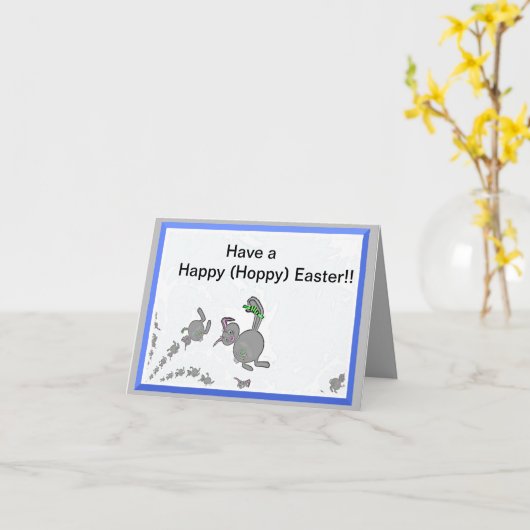 ハッピーイースターグリーティングカード カード (黄色い花)