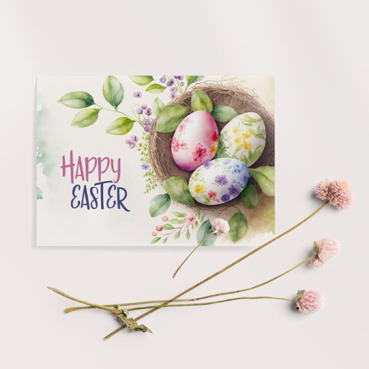 ハッピーイースターグリーティングカード サンキューカード