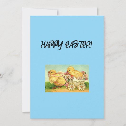 ハッピーイースターグリーティングカード シーズンカード (正面)
