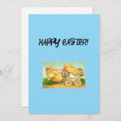 ハッピーイースターグリーティングカード シーズンカード (正面/裏面)