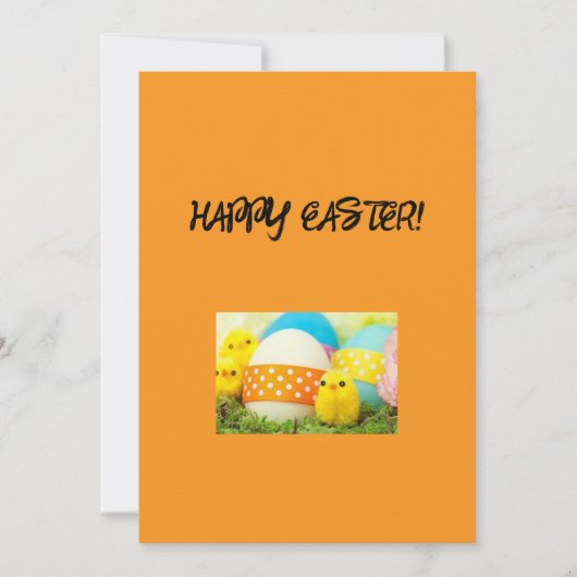 ハッピーイースターグリーティングカード シーズンカード (正面)