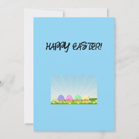 ハッピーイースターグリーティングカード シーズンカード (正面)