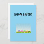 ハッピーイースターグリーティングカード シーズンカード (正面/裏面)