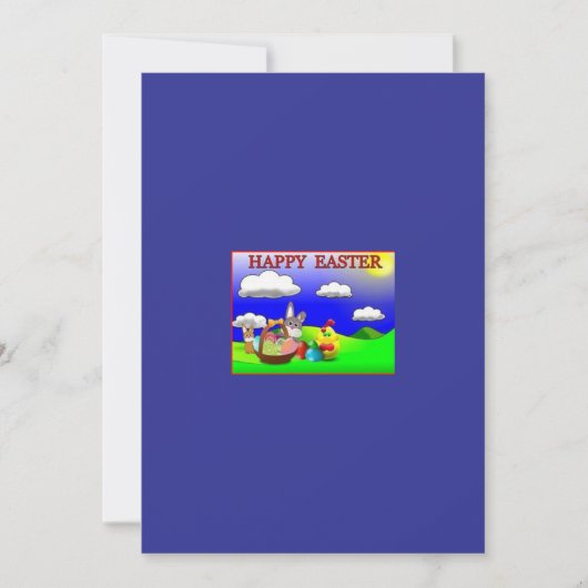 ハッピーイースターグリーティングカード シーズンカード (正面)