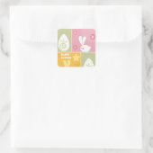 ハッピーイースターグリーティングシール スクエアシール (バッグ)