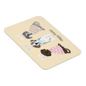 ハッピーイースターグレートダネドッグス マグネット (右側)