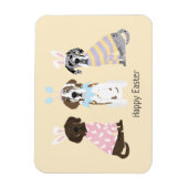 ハッピーイースターグレートダネドッグス マグネット (縦)