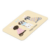 ハッピーイースターグレートダネドッグス マグネット (左側)