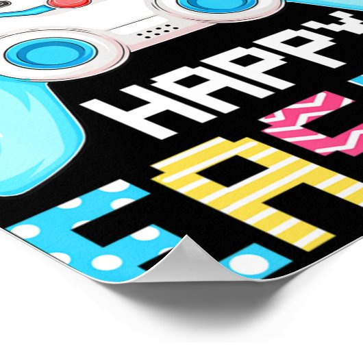 ハッピーイースターゲーマービデオゲームイースターデイボーイズトッド ポスター (角)