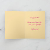 ハッピーイースターコリーアンドチックス カード (内部)