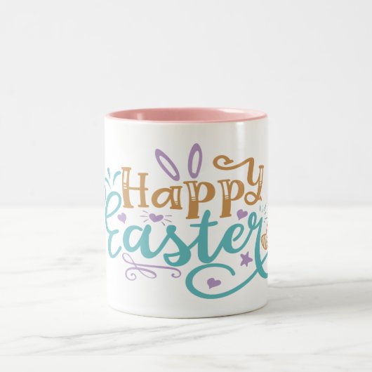 ハッピーイースターコーヒーマグ ツートーンマグカップ (中央)