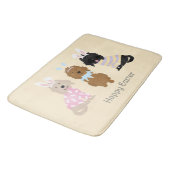 ハッピーイースターゴルデンドルドッグス バスマット (アングル)