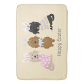 ハッピーイースターゴルデンドルドッグス バスマット (正面縦)