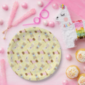 ハッピーイースターゴールデンレトリバードッグ ペーパープレート (パーティー)