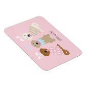 ハッピーイースターゴールデンレトリバードッグ マグネット (右側)