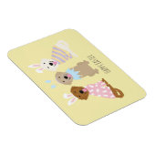 ハッピーイースターゴールデンレトリバードッグ マグネット (右側)