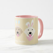 ハッピーイースターゴールデンレトリバー マグカップ (正面右)