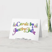 ハッピーイースターシスターと夫のカード – カーネーション シーズンカード (裏面)