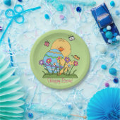 ハッピーイースターシック紙プレート ペーパープレート (パーティー)