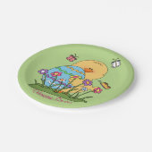 ハッピーイースターシック紙プレート ペーパープレート (アングル)