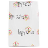 ハッピーイースターシンプル ミディアムペーパーバッグ (正面)