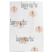 ハッピーイースターシンプル ミディアムペーパーバッグ (裏面)