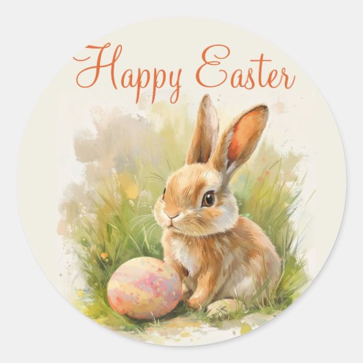 ハッピーイースターシール ラウンドシール (正面)