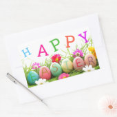 ハッピーイースターシール 長方形シール (封筒)